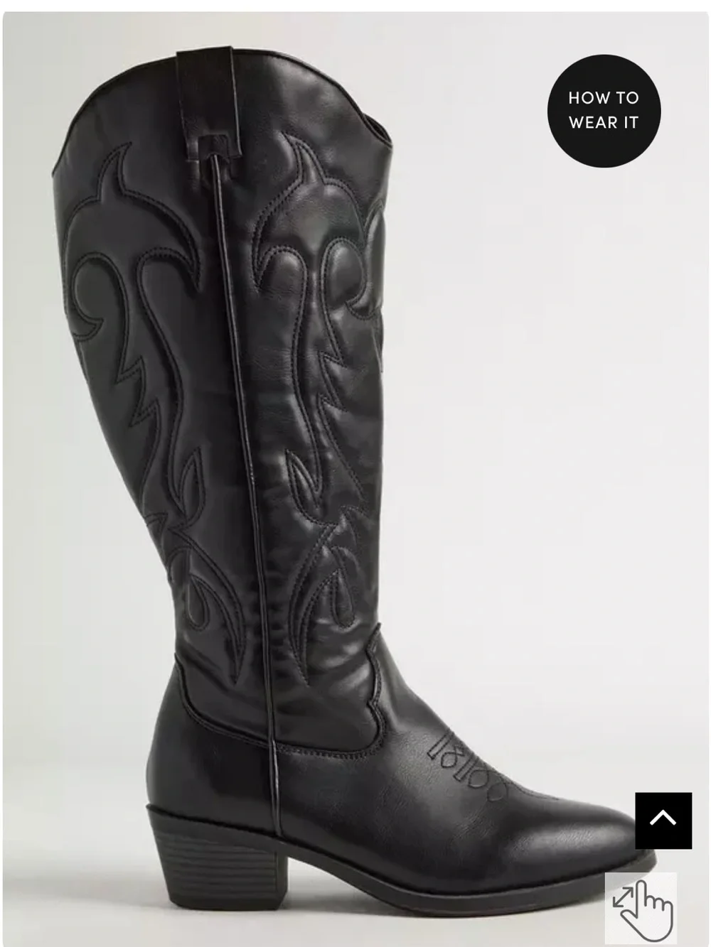 Women's Torrid Western Knee Boot (WW) Size 8.5